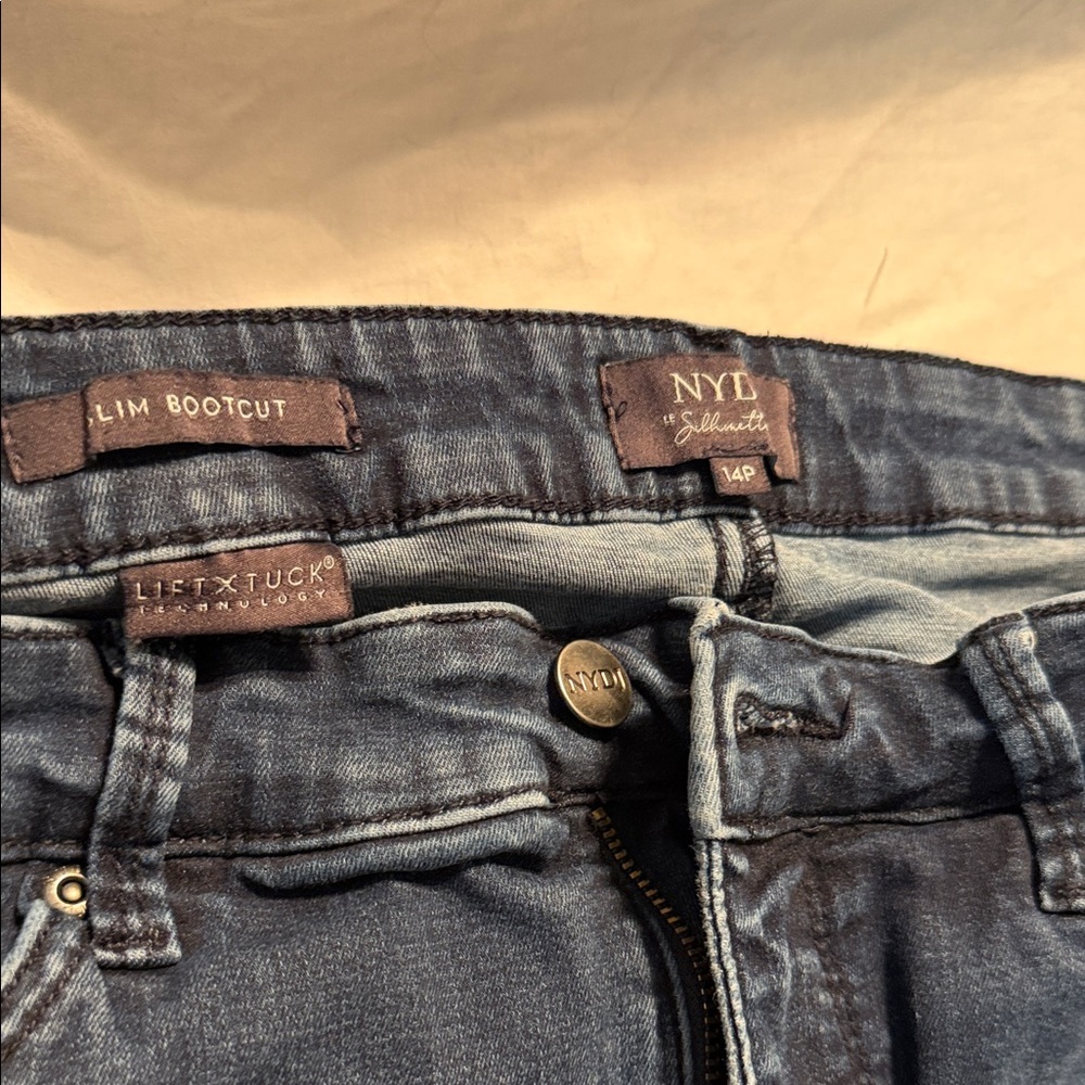 NYDJ Blue Slim Bootcut Jeans 14p Black